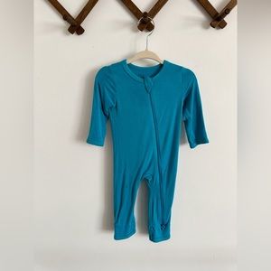 Kyte BABY Zippered Romper in Lagoon 3-6m